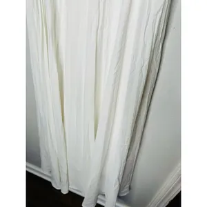 TOME White Accordion Pleated Sleeveless Flowy Bridal Maxi Dress Size 6 thumbnail 7