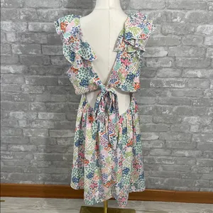 Altar'd State Multicolor Floral Open Back Mini Dress thumbnail 3