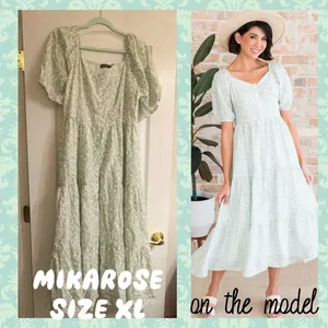 Mikarose ‘The Drew’ Maxi Small Floral Maxi Dress - size XL thumbnail 2
