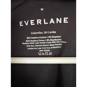 Everlane black supima cotton long sleeve bodysuit‎ size medium thumbnail 6