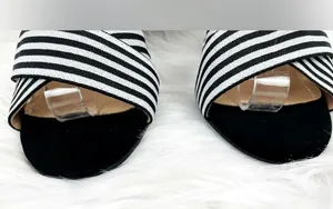 Women’s Stretch Canvas Chunky Heel Sandal With Buckle Size 39 (US 8.5) thumbnail 5