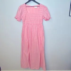 Tuckernuck Hyacinth House Pink Pippa Maxi Dress Size‎ M thumbnail 3