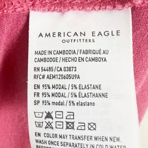 🔥 American Eagle Soft & Sexy Short Sleeve Tee T-Shirt Pink/Coral Size Small thumbnail 5