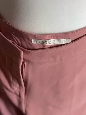 Mosaic & Co. Pink Blush Wide-Leg Dress Pants – Size L thumbnail 2