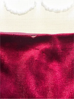 Lulu's Adorably Darling Burgundy Floral Print Velvet Babydoll Dress size M thumbnail 5