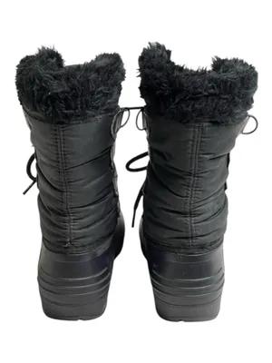 Vintage: Sorel x Kaufman ★ Canada Nylon Snow Waterproof Duck Boots ★ Black ★ 6M thumbnail 3