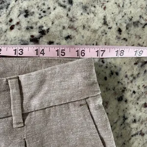 Old Navy Linen Blend Wide Leg Pants Women Large Tan Coastal Minimalist High Rise thumbnail 7