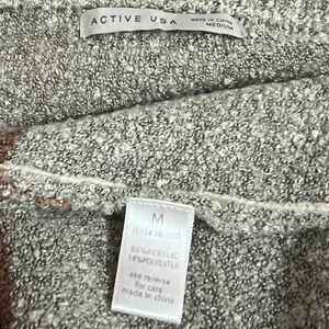 Active USA (M) Multicolor Colorblock Striped Textured Oversized Sweater thumbnail 8