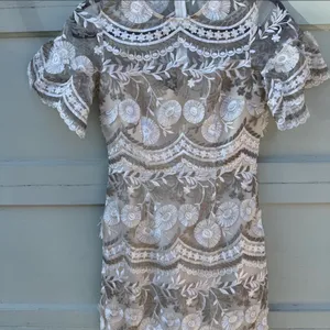 Creamy lace minuet dress thumbnail 1