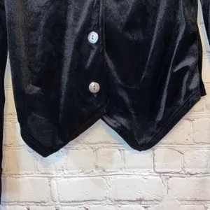 California Costumes Black Velvet Tailcoat Jacket Small Gothic Vampire Steampunk‎ thumbnail 3