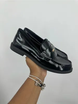 A New Day Black Loafers Woman's Size 7 Grunge Goth thumbnail 4