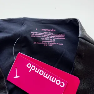 Commando Faux Leather Crop Flare Leggings L thumbnail 5