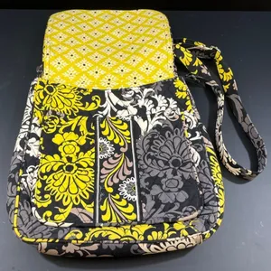 Vera Bradley Women's Black/Yellow Purse/Crossbody SKU 5007 thumbnail 3
