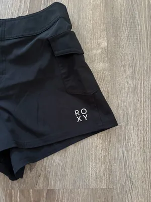 NWT Roxy Black SPF 50 Stretch Board/Swim Shorts (XS) thumbnail 2