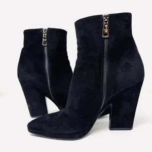 PRADA black suede ankle boots, made in Italy, size 39 thumbnail 8