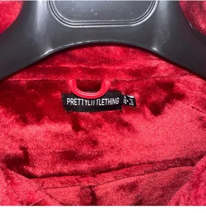 Pretty Little Thing Red Leather Fur Coat thumbnail 4