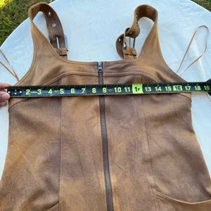 Free People Western Wind faux leather minidress Size Small thumbnail 7