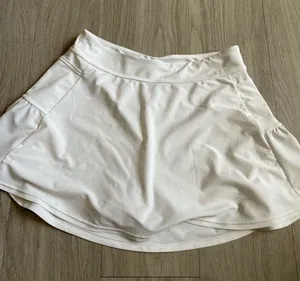 White Swim Skirt Bikini Bottom thumbnail 1