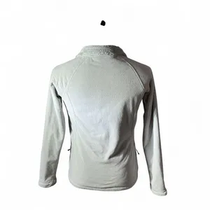 The North Face Osito Hybrid Full Zip Fleece Jacket Womens Small Gray Mock Neck thumbnail 5
