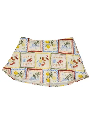 Abercrombie & Fitch The A&F Sienna Mini Skort NWT women’s size XXL tile print thumbnail 3