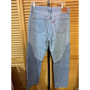 Levis 501 Original Fit Women Blue Denim Straight Leg Button Fly Jeans 31x30 thumbnail 3