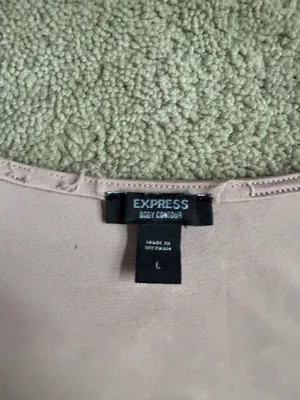 Express Body Contour Long Sleeve Bodysuit – Size Large thumbnail 3