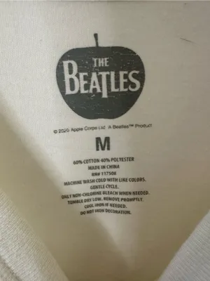 The Beatles White 'Let It Be' Multicolor Photo Grid Tee thumbnail 3