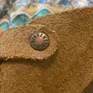 Birkenstock Brown Suede Boston Slide On Clogs thumbnail 6