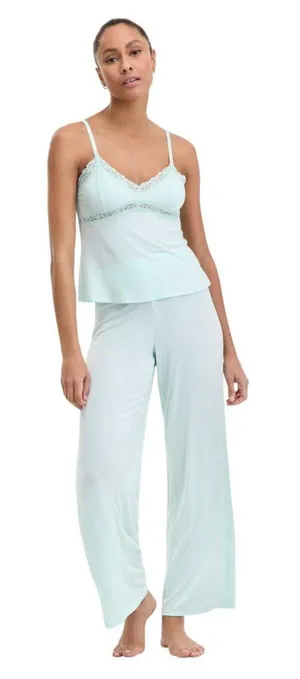 NWT INC International Concepts Knit Tank & Pajama Pants Set Clear Dew Green S thumbnail 1