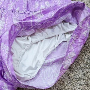 Free People Movement The Way Home Women‎ S Purple Paisley High Rise Shorts thumbnail 5
