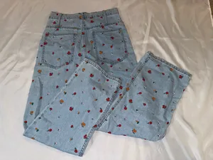 BDG Floral Embroidered Jeans Size 26x29 thumbnail 5