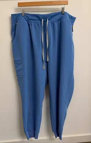 Figs Women’s 4X  Light Blue Drawstring technical collection scrub pant Joggers thumbnail 1