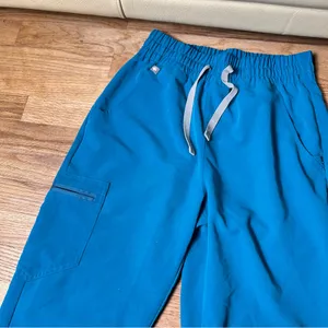 FIGS‎ women’s BluePants with Elastic Cuffs and Drawstring Waist size S thumbnail 4