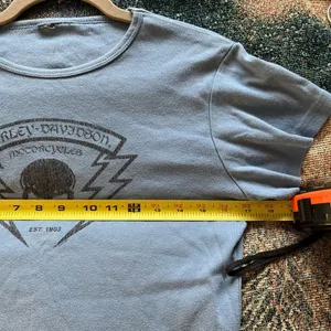 Harley-Davidson Vintage 2004 Y2K Blue Short Sleeve Tee Graphic T Shirt SZ M Bike thumbnail 11