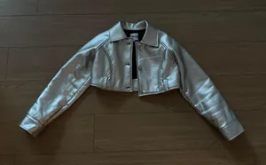 I.AM.GIA Cropped Silver Jacket thumbnail 1