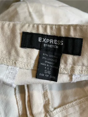 Express Cream A-Line Mini Skirt with Front Pockets thumbnail 3
