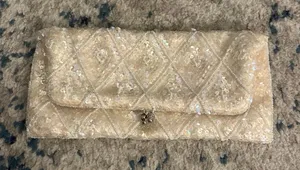 Elegant Cream Clutch Bag thumbnail 1