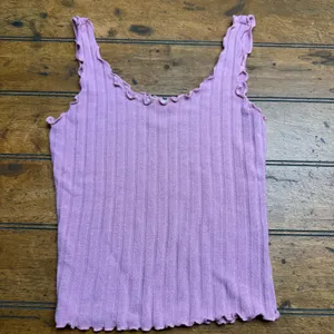 Altar'd State Womens Ribbed‎ Lettuce Edge Tank Top Pink Scoop Neck Sleeveless M thumbnail 2