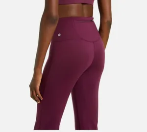 Z By Zella Cozy Perform Flare High Waist Pants Purple Nectar thumbnail 4