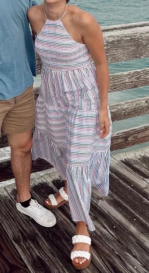 ZARA Striped Dress thumbnail 3