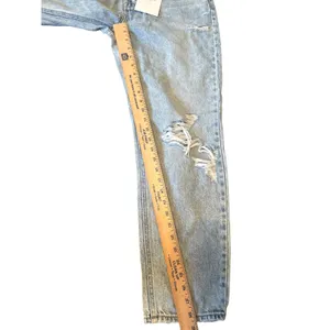 HIDDEN Los Angeles Bailey High Rise Boyfriend Jeans‎ Distressed Light Wash Sz 28 thumbnail 8