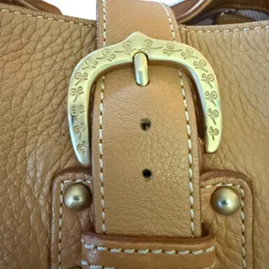 Dooney & Bourke Brown Pebbled Leather Buckle Hobo Shoulder Purse thumbnail 6