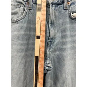 Zara Super Wide Leg Jeans Women 6 Casual Everyday Wear Partywear Denim Light thumbnail 5