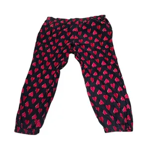 Victoria's Secret Women's XL Black Red Heart Print Lounge Pants thumbnail 3