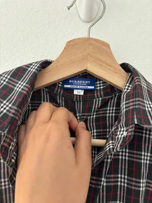Vintage Burberry check sleeveless button up shirt thumbnail 4