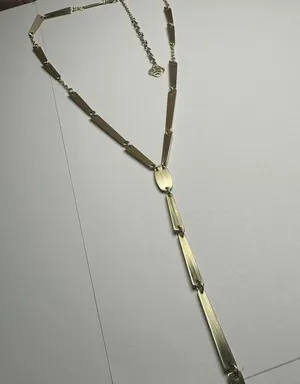 Kendra Scott Gail Y Drop Lariat Necklace Gold Tone thumbnail 10