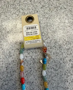 Anthropologie Beaded Multi Charm Necklace thumbnail 4