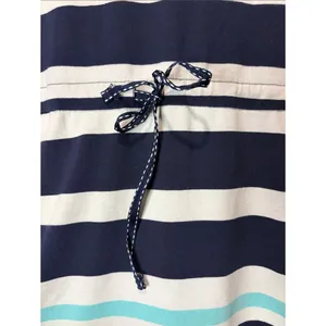Exist Nautical Striped Drop Waist Anchor Detail Mini Dress Pockets Cap Sleeves L thumbnail 6