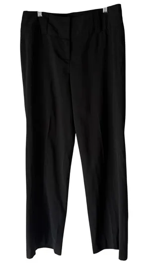 Vintage Y2k Black Pinstripe‎ Dress Pants 6 Low Rise Interview Outfit Women thumbnail 1