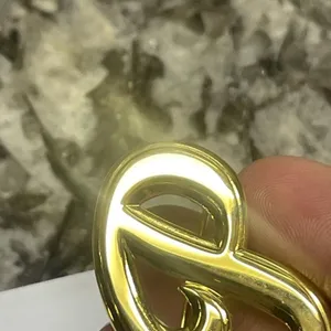 Lot Of 2 Vintage - Modern Gold Tone Brooch Pins Letter / Initial P thumbnail 11